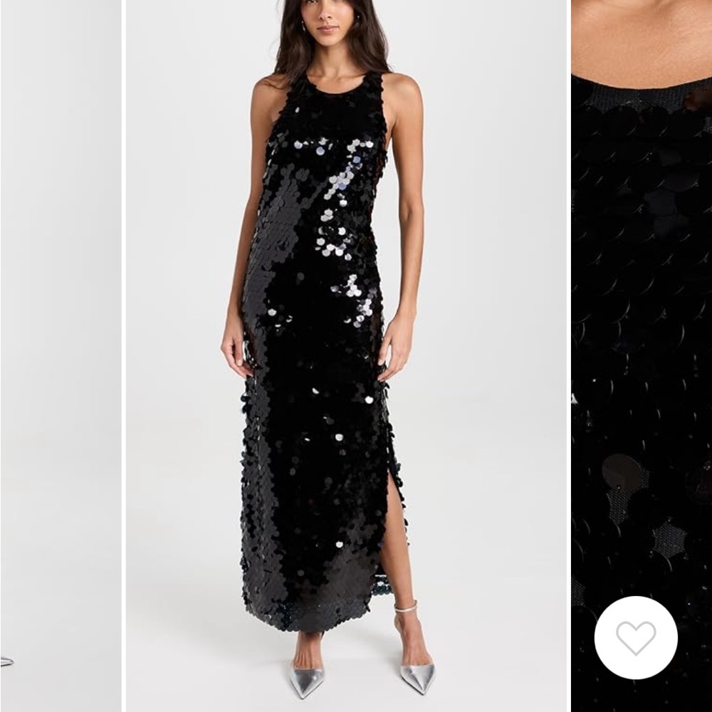 Simon Miller Black Sequin Maxi Dress